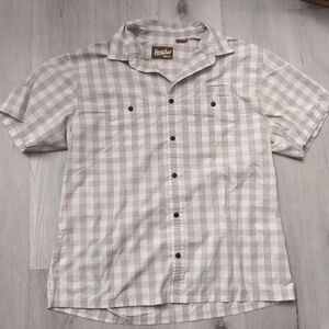 HOWLER BROTHERS Button Up Shirt Mens XL Multicol Plaid Short Sleeve Retro Wester